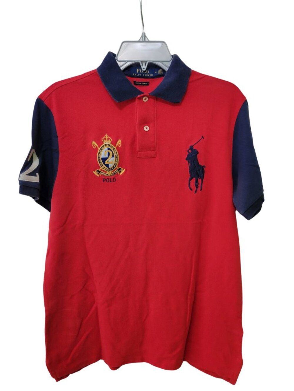 Polo Ralph Lauren Custom Slim Fit Big Pony Mesh Polo Shirt | Medium